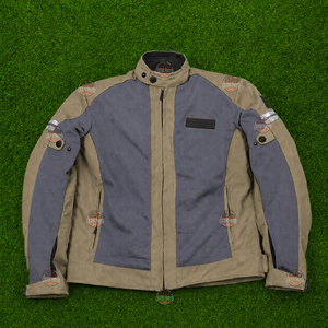 Chaqueta de Motocicleta de Malla Textil con Protectores CE, Resistente a la Abrasión, Reflectante, Estampada, de Manga Larga, Unisex, de Poliéster/Algodón, para Verano - Product Image 1