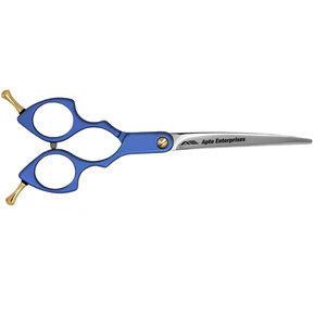 Curved Professional <b>Dog</b> Grooming <b>Scissors</b> in Blue High-Quality VG10 Steel Pet Shears for <b>Dogs</b> and Cats Hair Cutting Adjustable - Product Image 4