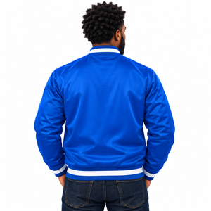 Chaqueta con Cierre Completo Phi Beta Sigma para Hombre, Chaqueta Bomber Estilo Universitario con Letras Bordadas, Cuello Acanalado, Ropa Exterior Informal para Fraternidad - Product Image 2