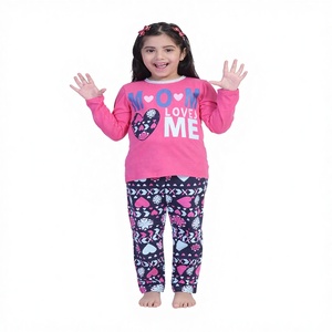 Pyjama unisexe à carreaux imprimé pour enfants, vêtements de nuit, vente en gros, 100% coton, manches longues - Product Image 1