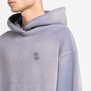 Nouvelle Arrivée Promotionnelle : Sweats à Capuche Hiver Unis pour Hommes, Effet Délavé, Tissu Polaire Respirant et Écologique, Style Unique - Product Image 4