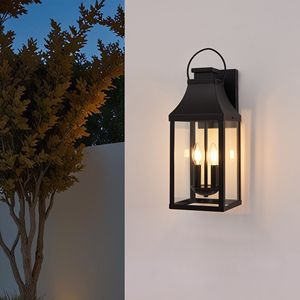 20 Lámparas de Pared Exteriores Modernas Negras, Paquete de 2, Lámpara de Porche, Accesorio de Iluminación Exterior, Lámpara de Pared, 2 Luces, Aplique de Exterior - Product Image 3