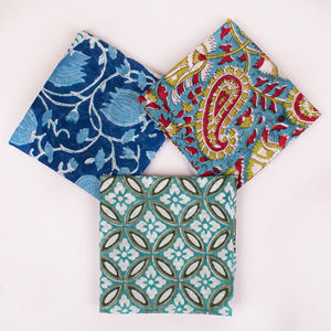 Accessoires uniques en coton naturel, bandanas faits à la main, écologiques, quatre saisons, motifs attrayants, couleurs, écharpe douce, cadeaux pour femmes - Product Image 3