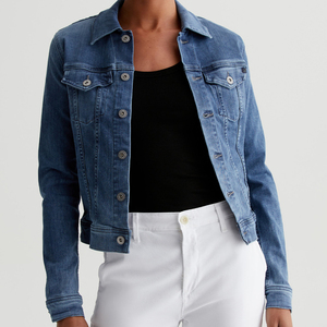 Pakistan Manufacturer <b>Jeans</b> Jackets for Women Durable Material Oem Service Denim Jackets for Women - Product Image 4