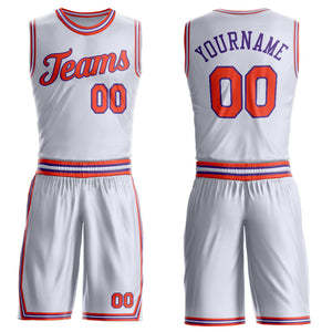 Ensemble de maillots de basket-ball blancs personnalisés, uniforme de sport sans manches, impression du nom et du numéro pour l'entraînement en équipe - Product Image 3