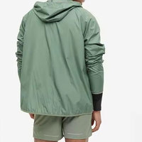 ERIT SPORTS Ensemble court coupe-vent décontracté à capuche pour homme, design personnalisé, hiver, respirant, léger, nylon/polyester, cordon de serrage