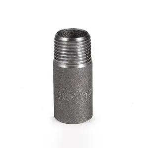 Carbon steel 50mm single male thread pipe BSPT NPT water meter fitting plastic high quality