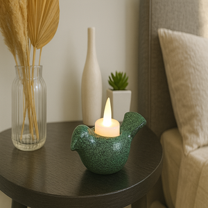 Portavelas Metálico Pequeño con Forma de Pájaro, Diseño Moderno, para Montar en la Pared o Usar en la Mesa, Acabado Auténtico, Decoración para el Hogar - Product Image 3