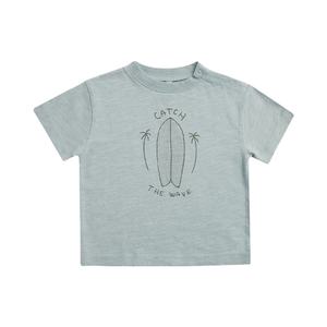 T-shirt décontracté en tricot pour garçons, imprimé, à manches courtes, col rond, 100 % coton, pour bébés et jeunes enfants, compressé, écologique, vente en gros, orienté export - Product Image 3