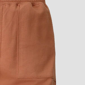 Shorts cargo amples respirants d'été pour hommes, couleur unie, taille mi-haute, ourlet élastique, non-tissé, écologique, avec cordon de serrage et logo personnalisé - Product Image 5