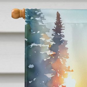 Montana Bitterroot acuarela gran porche manga poste decorativo patio Banner Multicolor pared colgante poliéster casa tamaño - Product Image 3