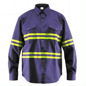 Camisas de Trabajo Reflectantes de Alta Calidad, Uniformes Industriales, Camisa de Trabajo de Algodón y Poliéster, Precio de Fábrica OEM, Gran Venta - Product Image 5