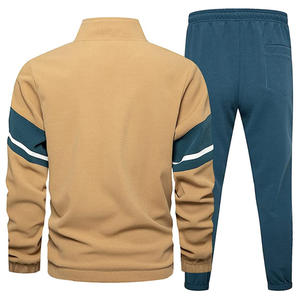 Conjunto Deportivo de Dos Piezas para Hombre, Chaqueta de Punto Suave con Cierre Completo y Pantalones Jogger, Ropa Deportiva Informal para Gimnasio y Entrenamiento, Venta al Por Mayor - Product Image 3