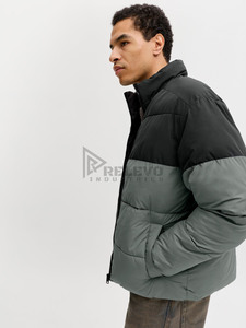 Blouson matelassé à capuche léger et imperméable pour homme, coupe-vent, style universitaire personnalisé, streetwear, en duvet de canard, pour le printemps - Product Image 6