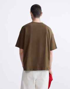 Nueva Camiseta de Hombre de Corte Holgado, 100% Algodón, 200gsm, con Logotipo Personalizado con Impresión Digital 3D, Hombros Caídos, Transpirable, Estilo Hip Hop - Product Image 6