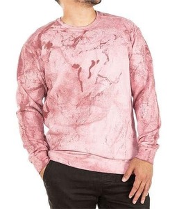 Sweat-shirt rose à col rond pour homme, coupe classique, tricoté, 100 % polyester, décontracté, streetwear, écologique, anti-plis, séchage rapide - Product Image 3