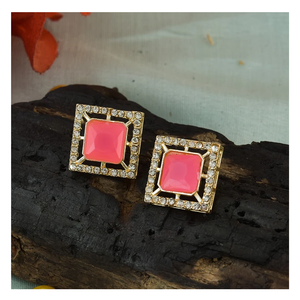 Pendientes tops diseñador colorido diamante trabajo estilo indio calidad premium tachuelas Bali pendientes de Aro para mujer pendiente de cadena - Product Image 1