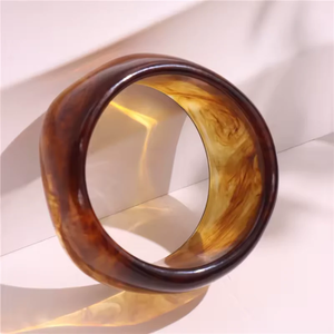 <b>Clear</b> <b>Resin</b> Round Bangle Bracelet Flower Design Artistic Home Decoration Craft Handmade - Product Image 2