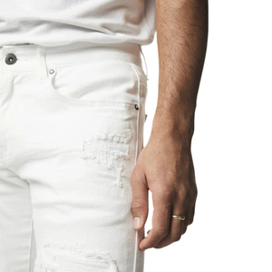 Shorts en jean pour hommes, tendance, séchage rapide, grande taille, respirants, en coton, dernière collection - Product Image 5