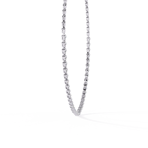 Tennis <b>Necklace</b> Pear Cut Lab Grown Diamond Accents in an Elegant Teardrop Setting <b>Necklace</b> For Woman In 10K 14K 18K White Gold - Product Image 4