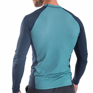 Premium <b>Men</b> Rash Guard Quick Dry UV Protection Long Sleeve <b>Compression</b> <b>Shirt</b> Custom Logo Breathable Polyester Swimming - Product Image 2