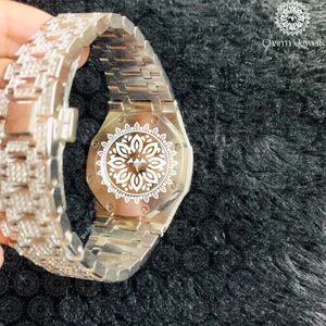 Reloj de Lujo para Hombre Charm, de Acero Inoxidable, Movimiento Mecánico Analógico, Detalles de Diamantes, Cierre Oculto con Botón, Correa de 20 mm, 40 mm, 10 - Product Image 3