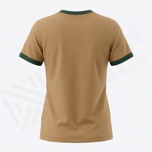 Wholesale Rate Custom Women T-Shirts Summer Crop <b>Top</b> T-Shirt Fashion Short Sleeve Round Neck Ladies Color <b>Patchwork</b> Crop <b>Top</b> - Product Image 2