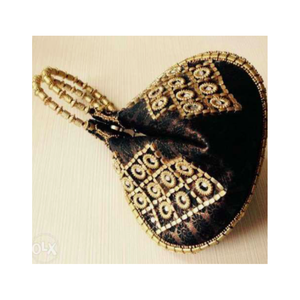 Elegante Bolso Potli Verde Hecho a Mano con Cuentas, Correa de Anillo y Forro de Satén, Ligero, Ideal para Fiestas Nocturnas - Product Image 5