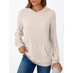 Sudadera con capucha de gran tamaño para mujer 2025, sudaderas informales de manga larga para otoño e invierno con bolsillo con cremallera, patrón 3D de lana suelta - Product Image 4