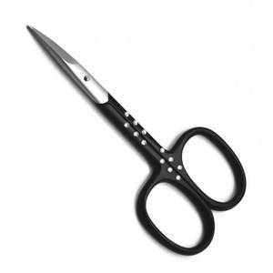 Manicure <b>Scissors</b> Stainless Steel Blade Plastic Handle Sharp Tip Round Hole Beauty Tools <b>for</b> <b>Nail</b> Care Adults Simple Style - Product Image 6