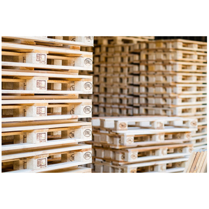 Chariot élévateur logistique d'usine, palette à quatre côtés, palette en bois de pin, palettes euro, palettes en bois - Product Image 3