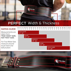 Leather Breathable Professional Protection Waist Support <b>Belt</b> Adjustable Buckle Closure for <b>Weight</b> Lifting Strength <b>Training</b> - Product Image 3