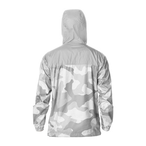เสื้อแจ็คเก็ตกันลมน้ำหนักเบาสำหรับผู้ชายแบบขายส่ง มีฮู้ด ลายพราง ซิปหน้า กันน้ำ เหมาะสำหรับกิจกรรมกลางแจ้ง - Product Image 3