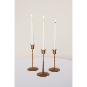Support de bougie conique minimaliste en fer forgé noir mat, moderne, forgé à la main, pour la vente en gros et les tables de mariage - Product Image 2