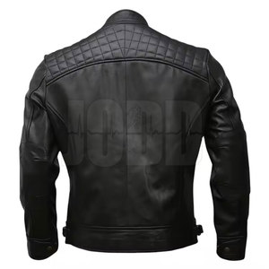 Factory Direct Men's <b>Winter</b> <b>Leather</b> <b>Jacket</b> 2026 High Street Stand Collar Front Logo Custom Colors Plus Size High Quality - Product Image 6