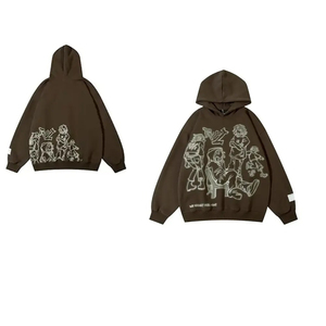 Sudadera con Capucha Estampada Estilo Gótico Harajuku para Hombre, Diseño Degradado Lavado con Cremallera, Pintura en Aerosol, Hip Hop, Joker, Ropa Deportiva Casual para Parejas - Product Image 3