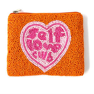 Monedero hecho a mano con cuentas de Hortensia azul para mujer, monedero con bordado de cuentas de semillas de diseño Floral, Cartera de mano, cremallera suave y duradera - Product Image 4