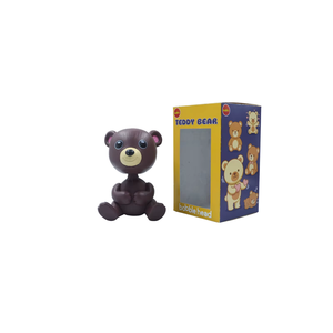 <b>Cute</b> Eco-Friendly Bobblehead Teddy <b>Bear</b> Figurine Christmas Home Decoration for Car Dashboard Office Desk Kids Table - Product Image 3