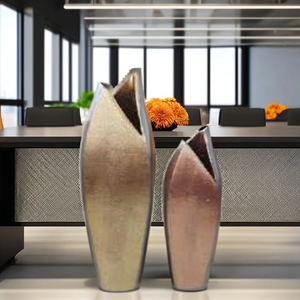 <b>unique</b> Modern Round Metal Flower <b>Vase</b> with hammered New Design Stylish Ware Flower <b>Vase</b> for home - Product Image 1