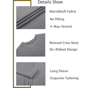 T-shirts personnalisés pour hommes à manches longues, respirants, anti-UV, haute qualité, 100 % polyester, pour la gym, le jogging, l'entraînement, l'école, le campus - Product Image 6