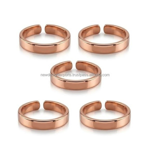 Anillo Magnético de Cobre Puro al por Mayor y Anillo de Boda de Moda - Diseño Art Deco Unisex con Talla Personalizada y Opciones de Color Personalizadas - Product Image 4