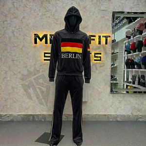 Men Custom Zipper Fashion Tracksuit High Demand Sportswear <b>Set</b> Comfortable Jogging Running Gym Outfit - Product Image 1