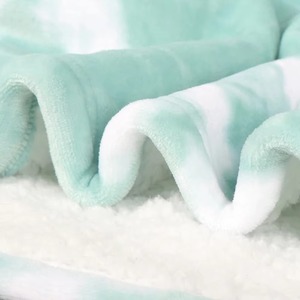 Green Tie Dye Wearable Blanket Hoodie Oversized Sherpa Fleece Hooded Blanket Unisex Giant Comfy Sweatshirt Winter Warm - Product Image 4