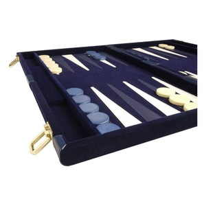 Luxury Leather Backgammon <b>Set</b> Premium Velvet Board Game Custom Wooden Classic Travel Backgammon Board Case with <b>Dice</b> Shakers - Product Image 5