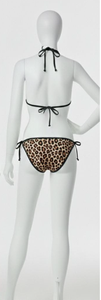 Traje de Baño Sexy de Dos Piezas con Estampado de Leopardo y Encaje, Sublimado, a la Moda - Product Image 3
