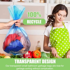 Trash Bags Colored Bathroom Garbage Bags <b>Small</b> Thick <b>Basket</b> Trash Bags Plastic Trash Can Liners for Home Bedroom - Product Image 6