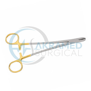 คีมบิดลวด TC พรีเมียม สแตนเลสสตีล ด้ามจับสีทอง เครื่องมือผ่าตัดกระดูกและข้อ ได้รับการรับรองมาตรฐาน CE ใช้ซ้ำได้ - Product Image 2