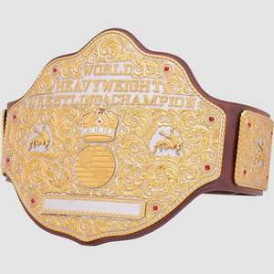 Réplica del Cinturón de Campeonato Mundial de Peso Pesado de Oro, Correa Marrón - Product Image 5