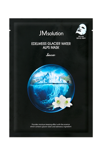 Masque JMSOLUTION EDELWEISS GLACIER WATER ALPS SNOW |   30ML*10EA |   Hydratant pour peaux sensibles |   Hyaluronate de sodium |   K-beauty - Product Image 2