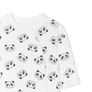 Long Sleeve Unisex Baby Crossover Bodysuit 100% Cotton Anti-Bacterial Eco-Friendly Snap Button Side Closure Cross Shape Infant - Product Image 4